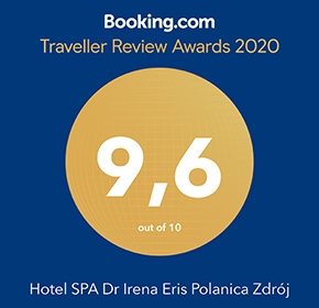 Dr Irena Eris SPA Hotels with the Traveller Rewiev Award