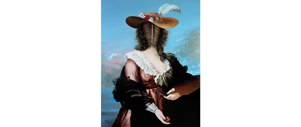 Ewa Juszkiewicz, Słomkowy kapelusz, wg Louise Élisabeth Vigée Le Brun